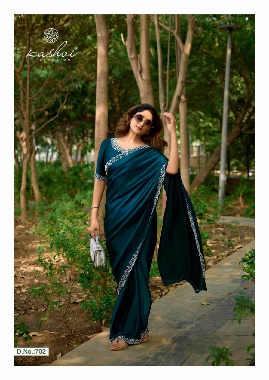 Kashvi Silver Stone Vol-7 Wholesale Jharkan Work Ethnic Sarees