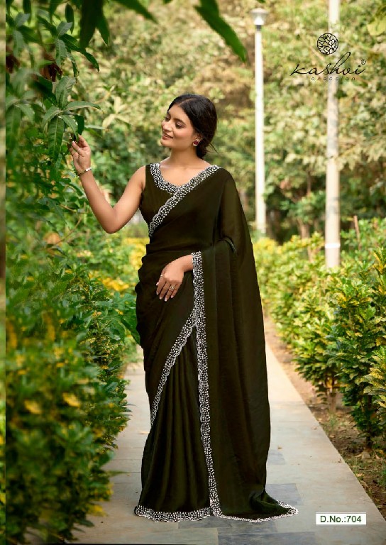 Kashvi Silver Stone Vol-7 Wholesale Jharkan Work Ethnic Sarees