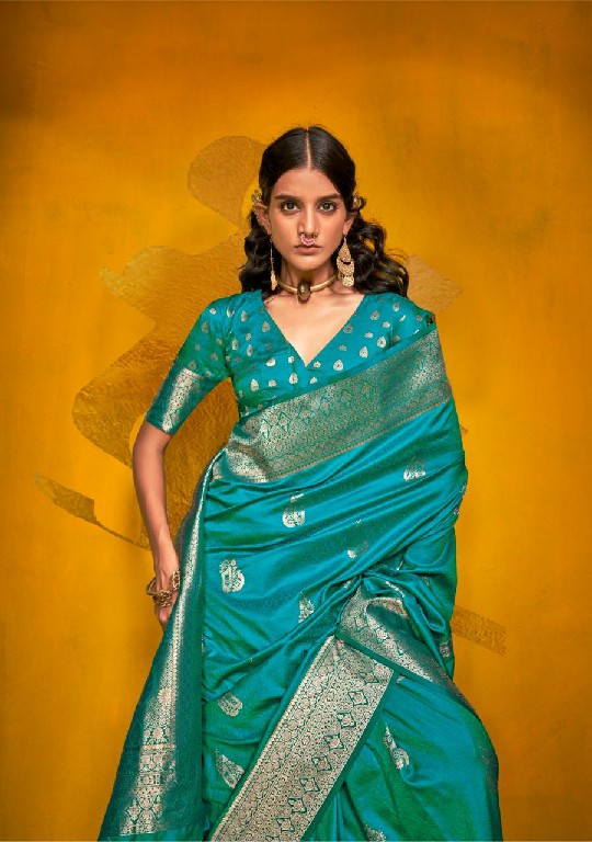 Rajtex Karnival Park Wholesale Two Tone Handloom Weaving Silk Party Wear Sarees