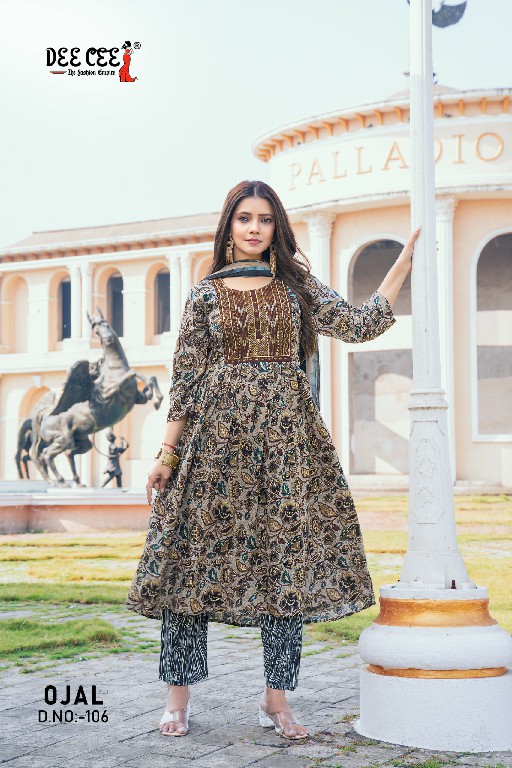 Dee Cee Ojal Wholesale Ghera Concept Kurtis With Pant And Dupatta