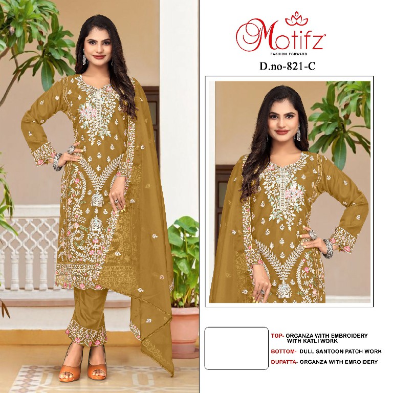 Motifz D.no 821 Wholesale Indian Pakistani Concept Salwar Suits