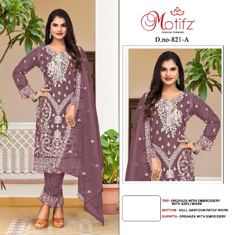 Motifz D.no 821 Wholesale Indian Pakistani Concept Salwar Suits