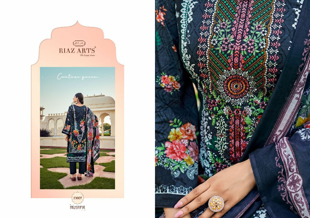 Riaz Arts Musafir Vol-15 Wholesale Pure Karachi Lawn Dress Material
