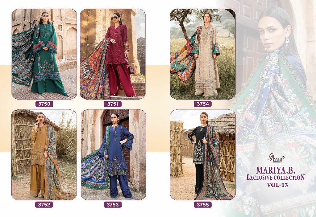 Shree Fabs Mariya B Exclusive Collection Vol-13 Wholesale Pakistani Concept Suits