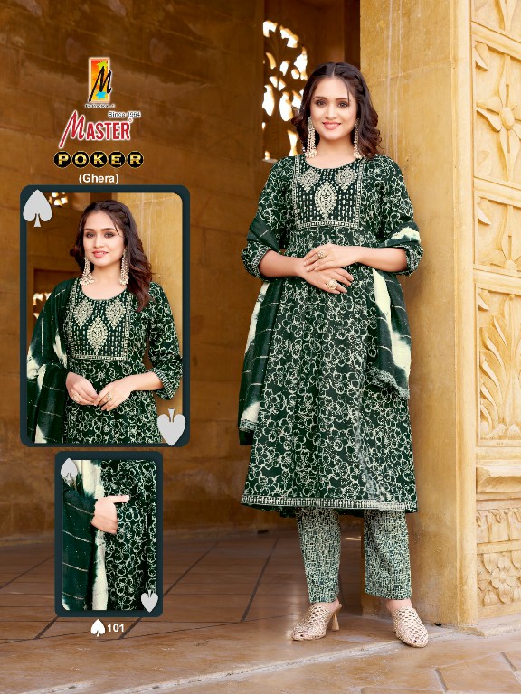 Master Poker Ghera Wholesale Ghera Concept 3 Piece Salwar Suits