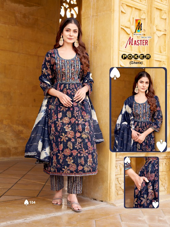 Master Poker Ghera Wholesale Ghera Concept 3 Piece Salwar Suits