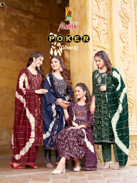 Master Poker Ghera Wholesale Ghera Concept 3 Piece Salwar Suits