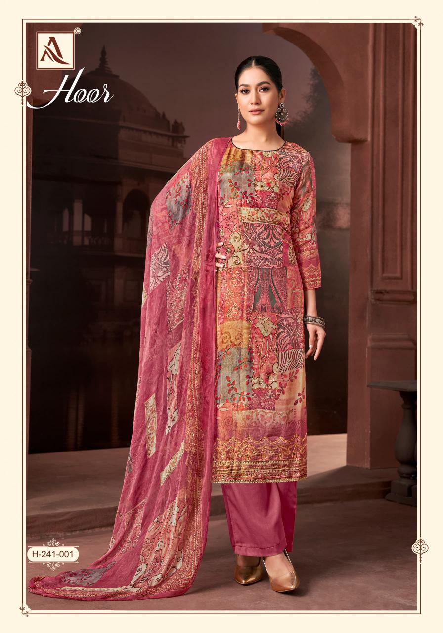 alok hoor viscose simmer pretty look pakistani dress material