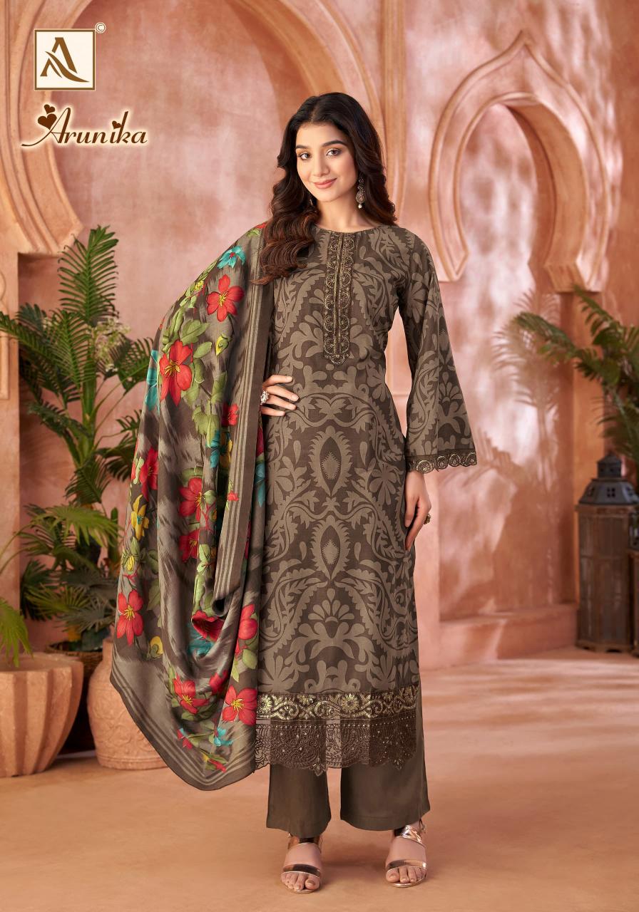 arunika by alok cambric stylish look pakistani suit for womens