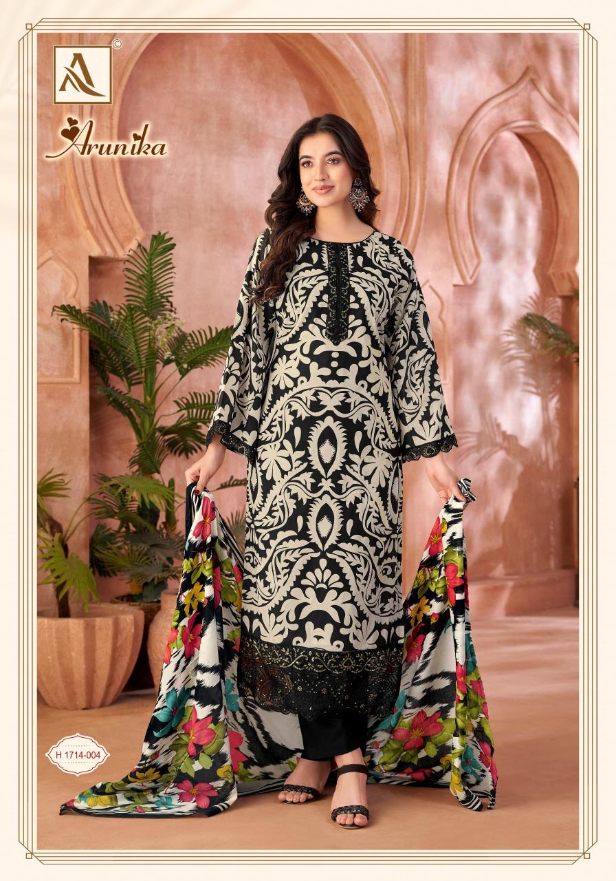 arunika by alok cambric stylish look pakistani suit for womens