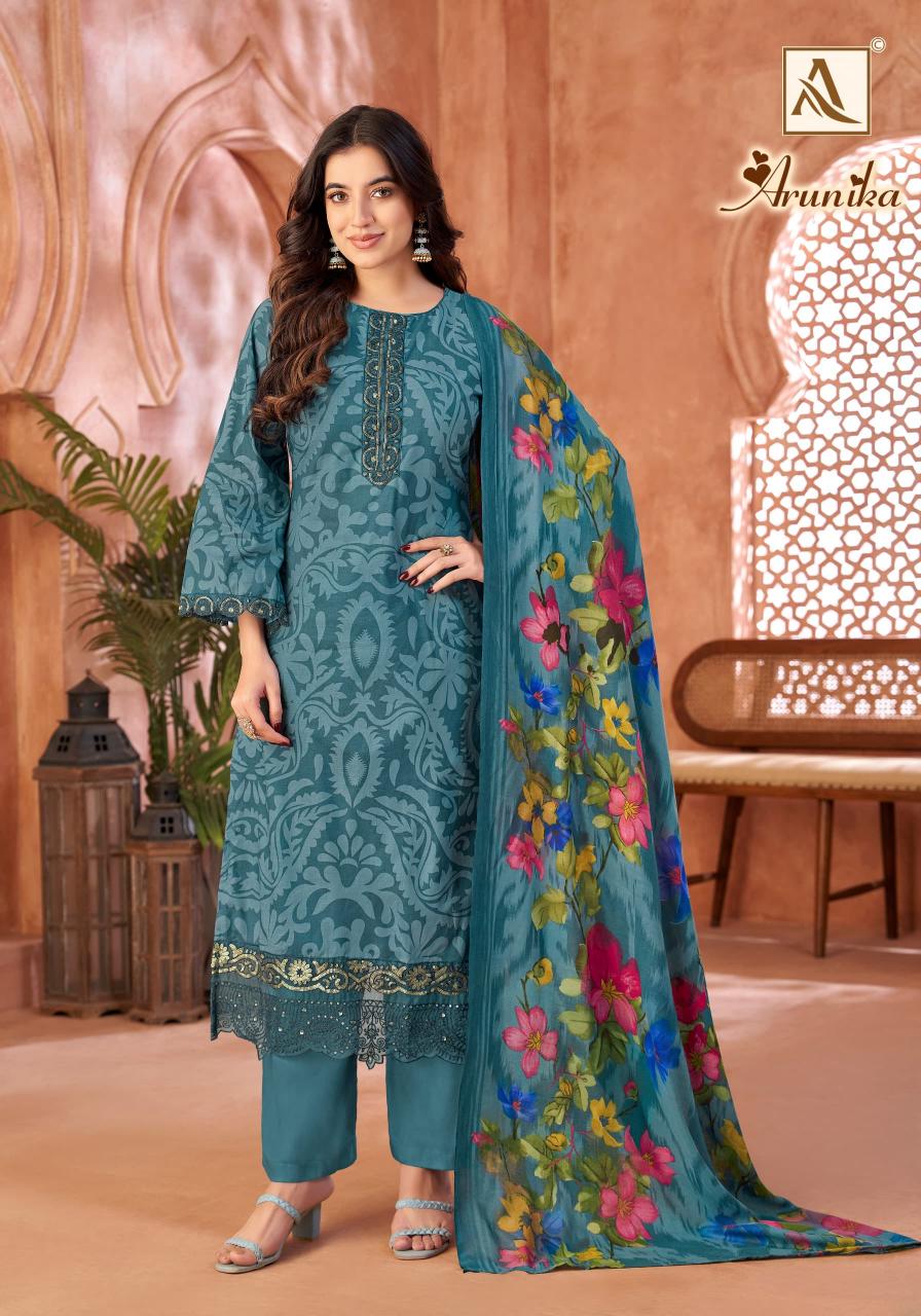 arunika by alok cambric stylish look pakistani suit for womens