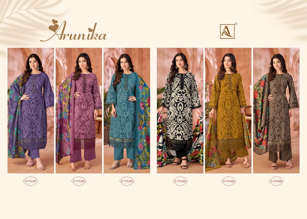 arunika by alok cambric stylish look pakistani suit for womens
