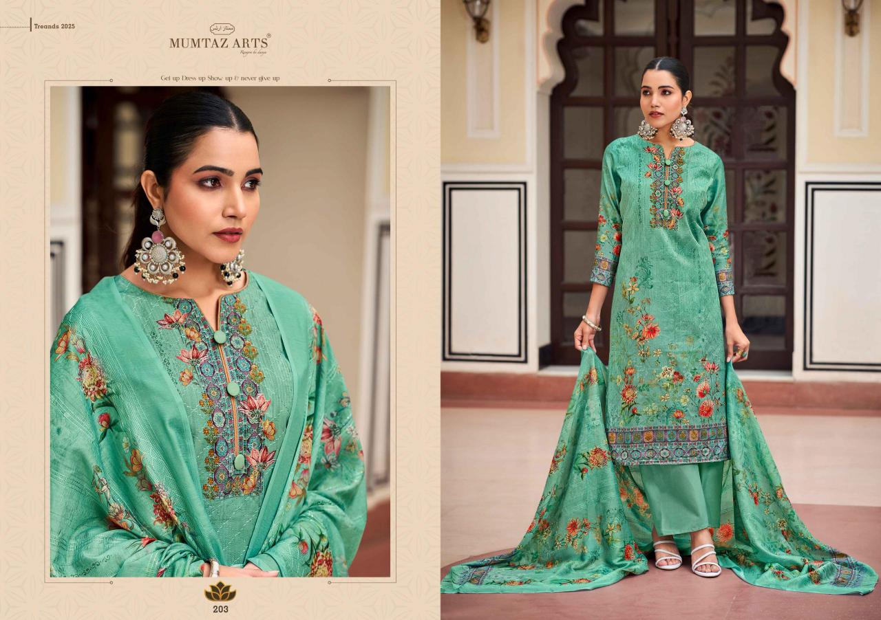 mumtaz arts mannat jam print latest salwar kameez design