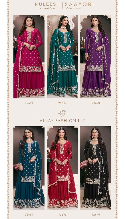 Vinay Kuleesh Saayori Wholesale Designer Thread Embroidered Designer Suits