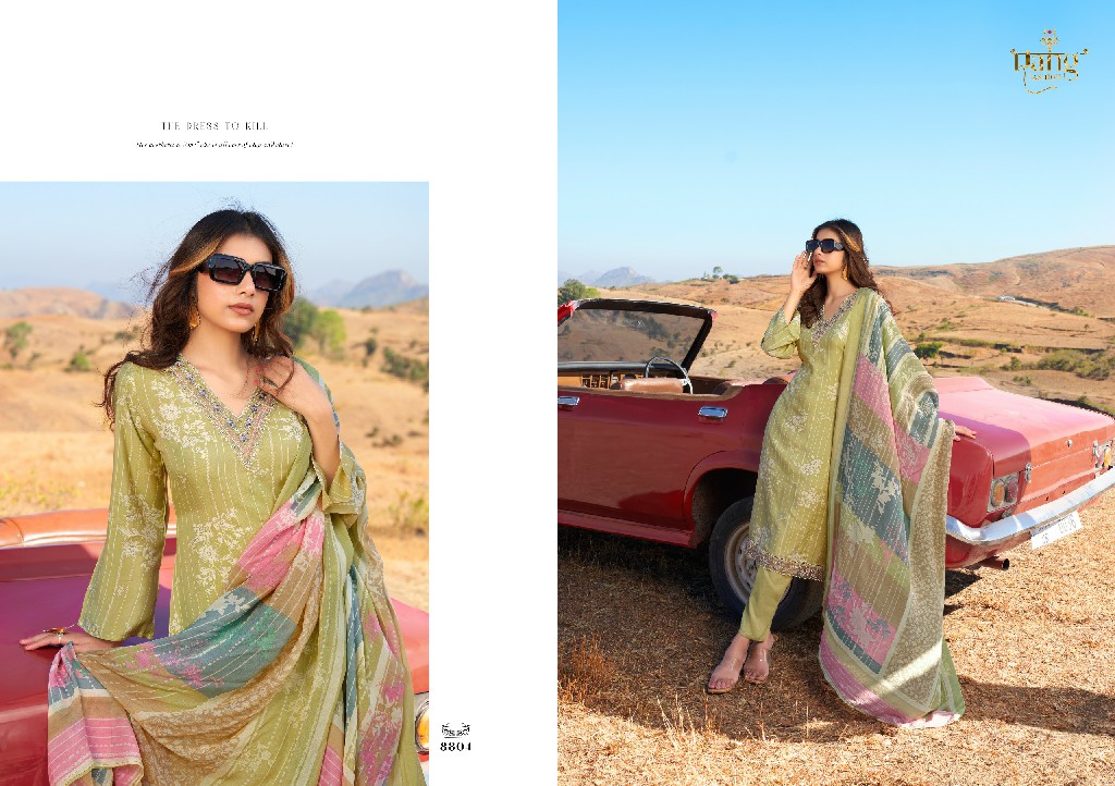 RANG FASHION SUMMER SHINE VOL 6 BEAUTIFUL MUSLIN DIGITAL PRINT WITH EMBROIDERY WORK DRESS MATERIAL