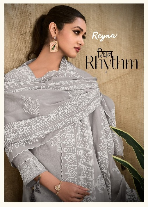 Reyna Rhythm Wholesale Linen Dyed With Coading Embroidery Salwar Suits