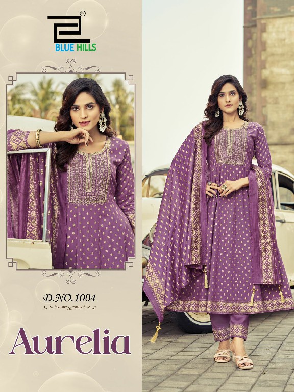 Blue Hills Aurelia Wholesale Naira Cut Kurtis With Pant And Dupatta