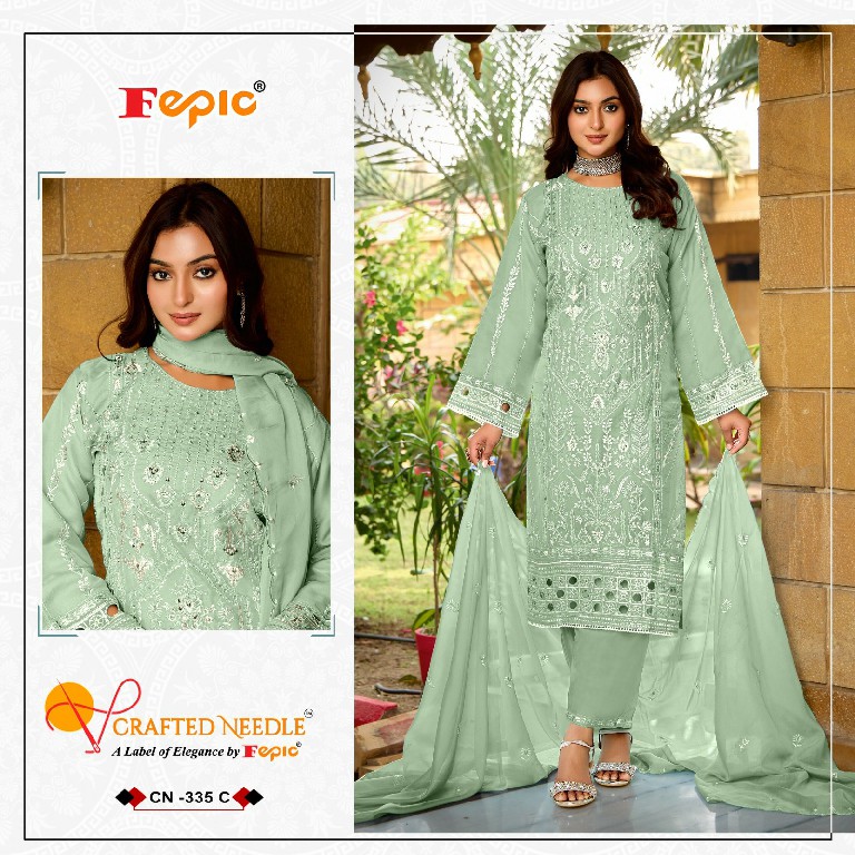 Fepic Crafted Needle CN-335 Wholesale Readymade Indian Pakistani Suits
