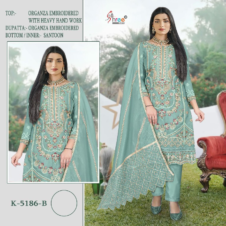 Shree Fabs K-5186 Wholesale Indian Pakistani Concept Suits