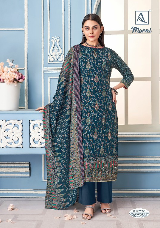 Alok Morni Wholesale Pure Mudaal With Elegant Hand Work Dress Material