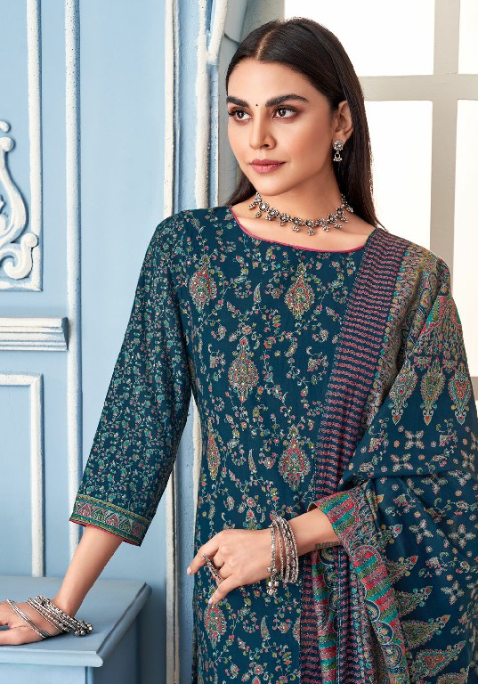 Alok Morni Wholesale Pure Mudaal With Elegant Hand Work Dress Material