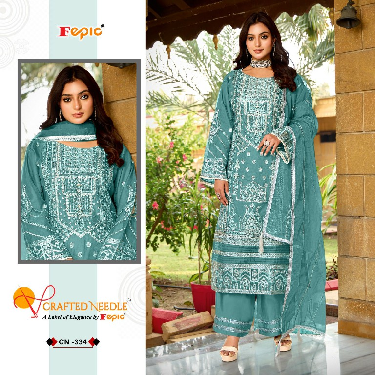Fepic Crafted Needle CN-334 Wholesale Readymade Indian Pakistani Suits