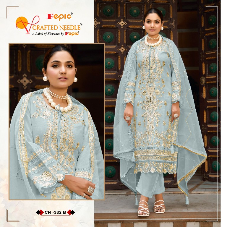 Fepic Crafted Needle CN-332 Wholesale Readymade Indian Pakistani Suits