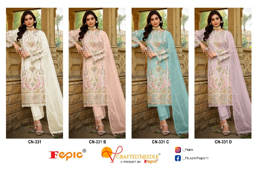 Fepic Crafted Needle CN-331 Wholesale Readymade Indian Pakistani Suits