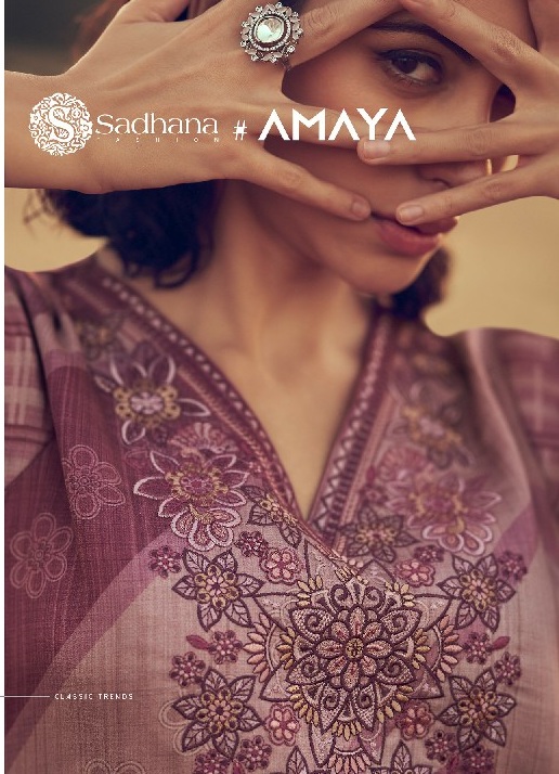 Sadhana Amaya Wholesale Pure Jaam Cotton With Fancy Work Salwar Suits