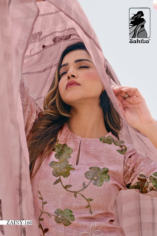 Sahiba Zainy Wholesale Pure Linen With Embroidery Work Salwar Suits