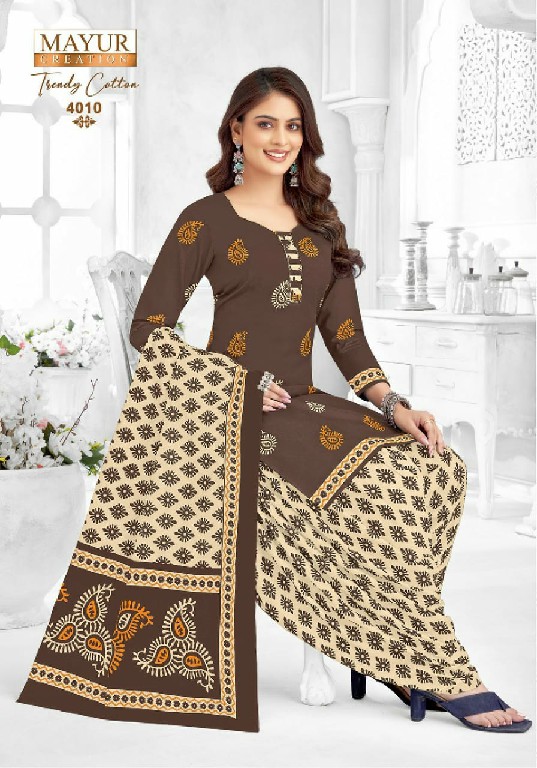 Mayur Trendy Cotton Vol-4 Wholesale Pure Cotton Printed Dress Material