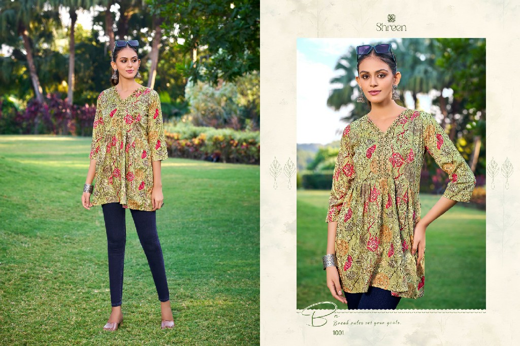 Shreen Resham Infinity Wholesale Short Tops Collection