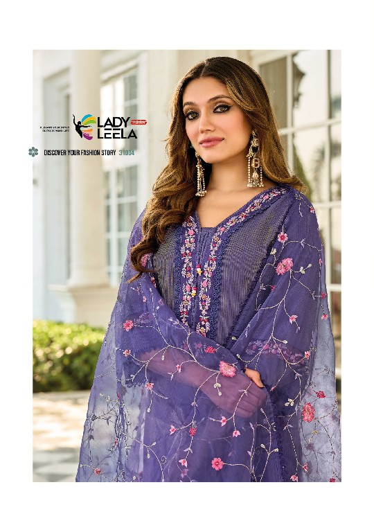 Lady Leela Aarfa Wholesale Embroidery And Handwork Top With Pant And Dupatta