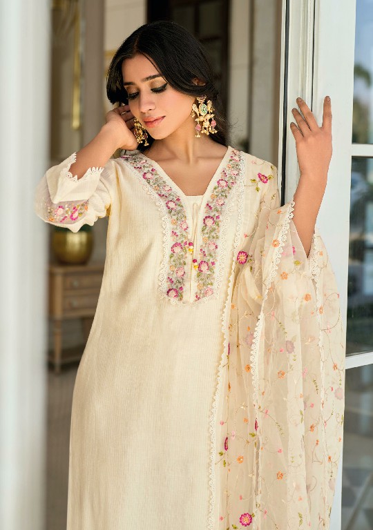 Lady Leela Aarfa Wholesale Embroidery And Handwork Top With Pant And Dupatta