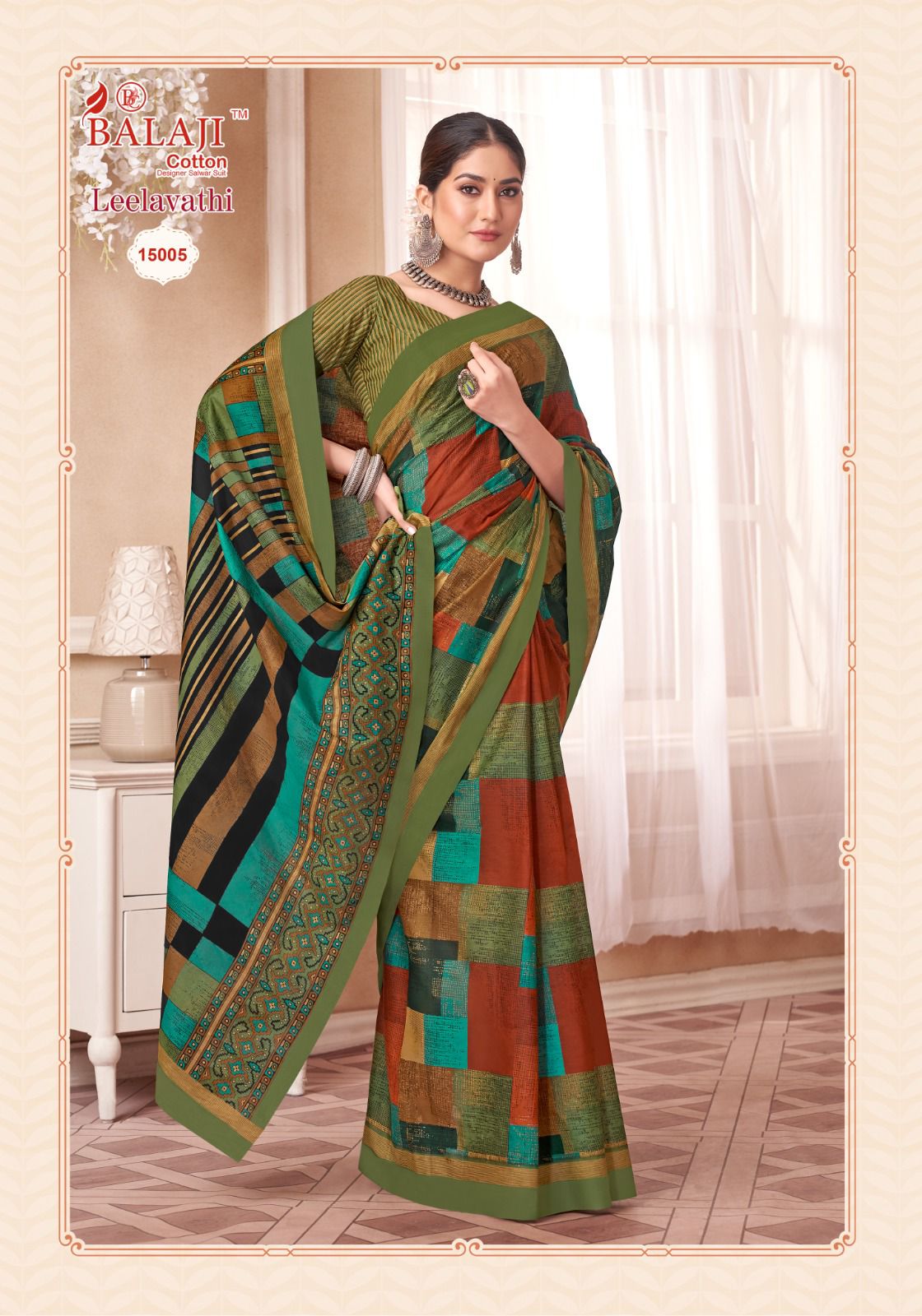 Balaji Leelavathi Vol-15 Wholesale Pure Cotton Printed Sarees