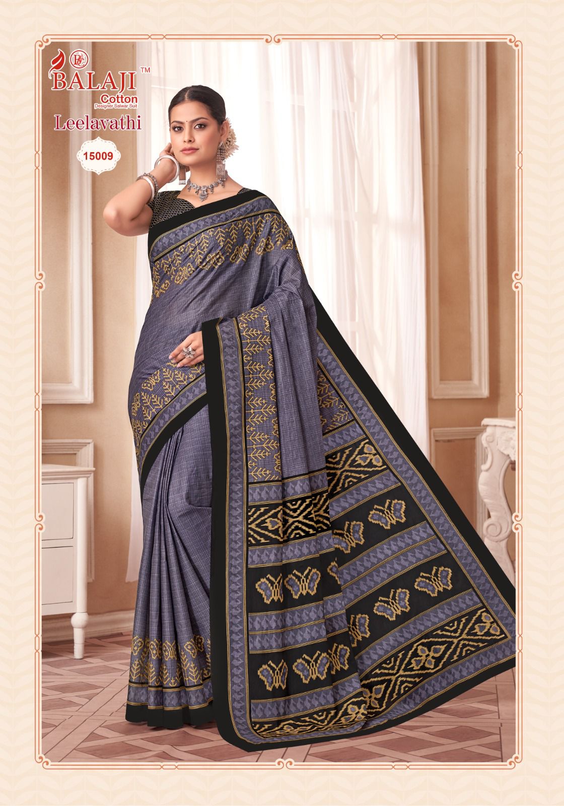 Balaji Leelavathi Vol-15 Wholesale Pure Cotton Printed Sarees