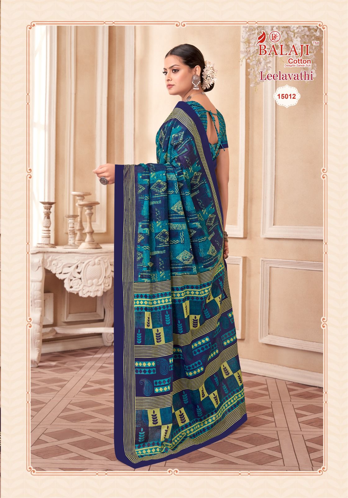 Balaji Leelavathi Vol-15 Wholesale Pure Cotton Printed Sarees