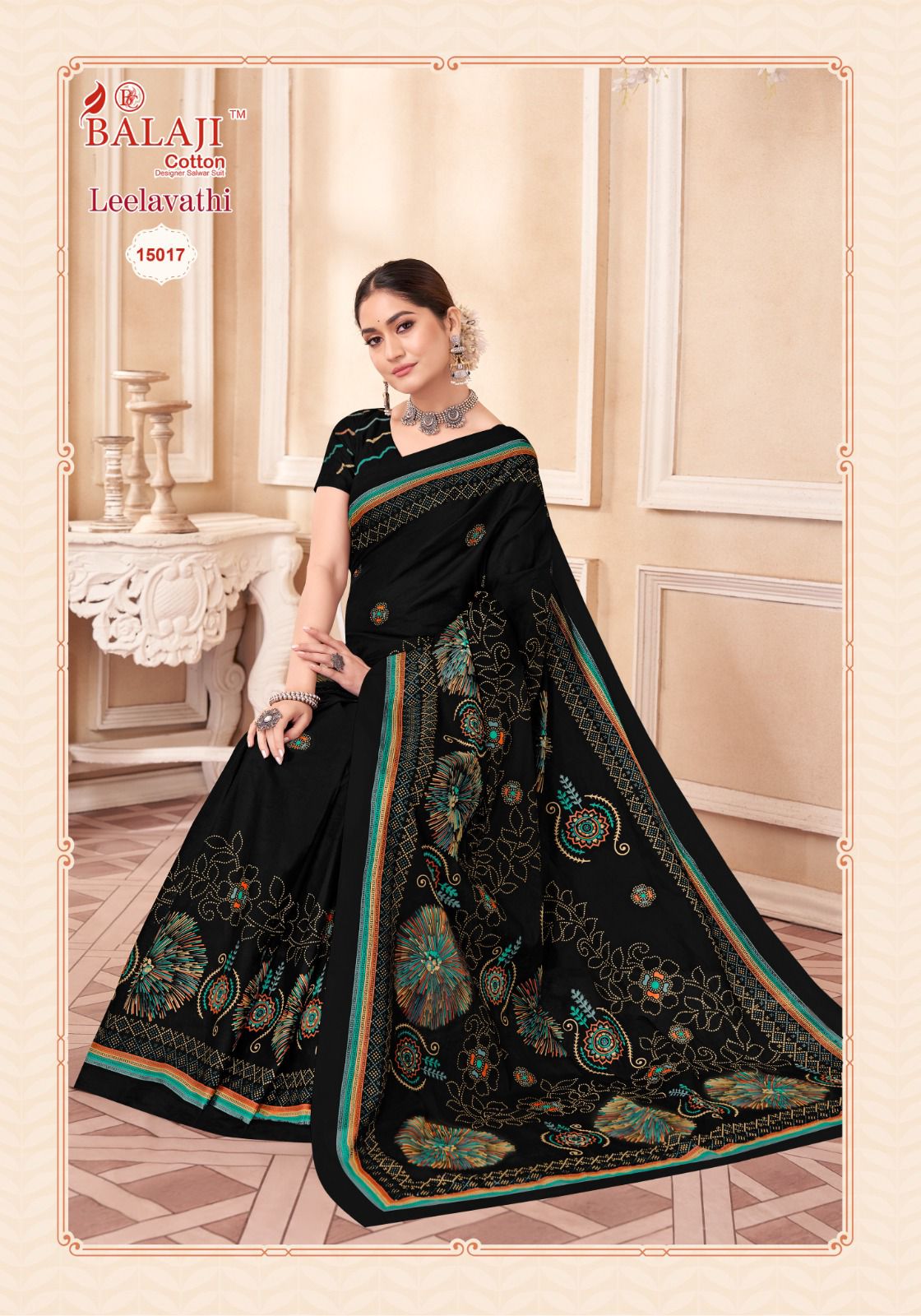 Balaji Leelavathi Vol-15 Wholesale Pure Cotton Printed Sarees