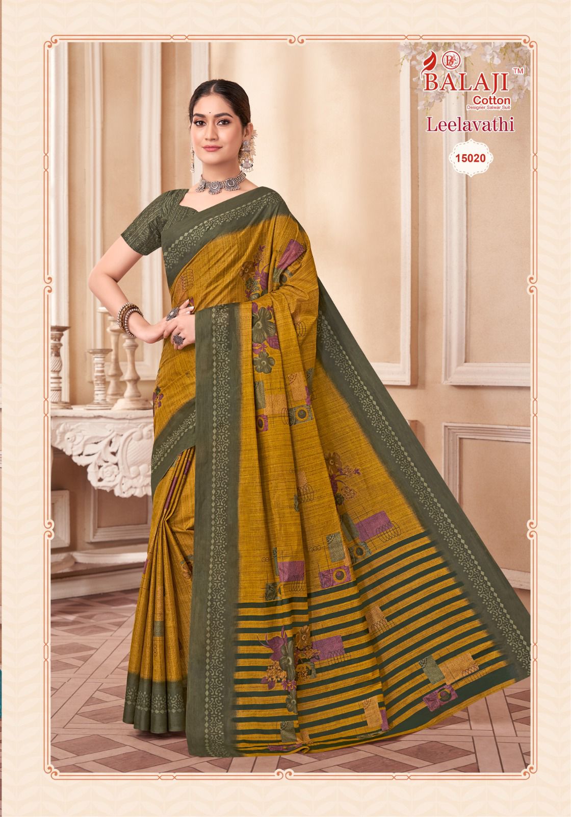 Balaji Leelavathi Vol-15 Wholesale Pure Cotton Printed Sarees