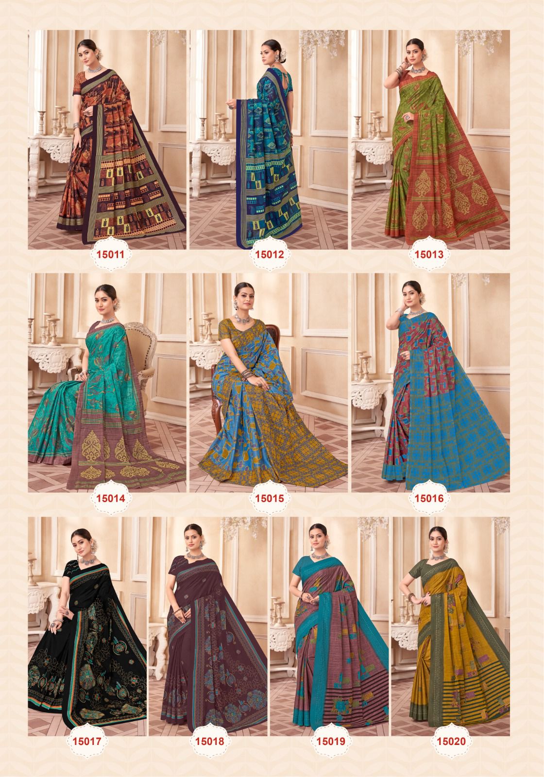 Balaji Leelavathi Vol-15 Wholesale Pure Cotton Printed Sarees