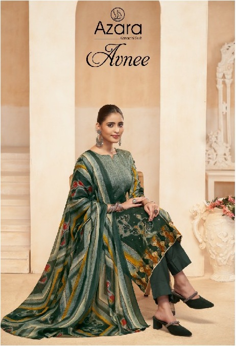avnee by azara radhika fashion lawn cotton daily wear dress material