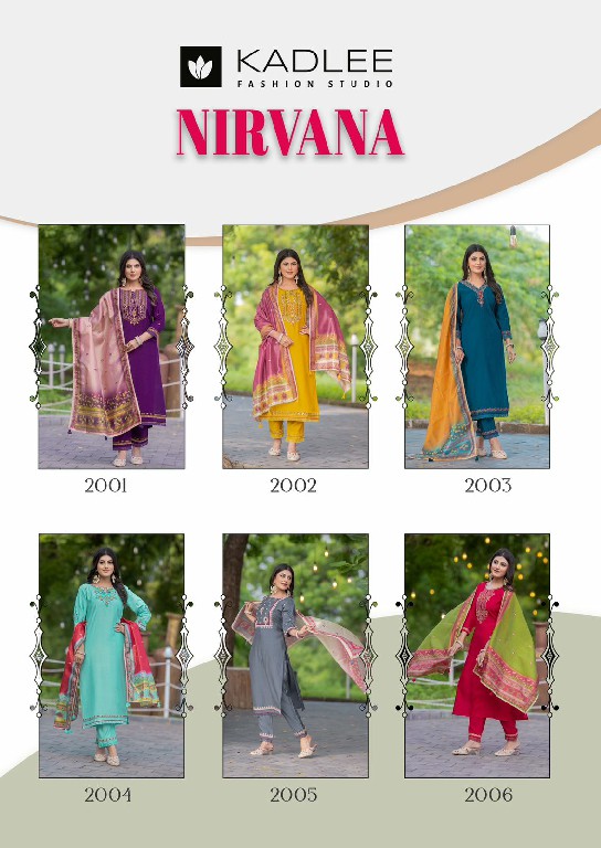 Kadlee Nirvana Wholesale Viscose Weaving Kurti With Pant And Dupatta