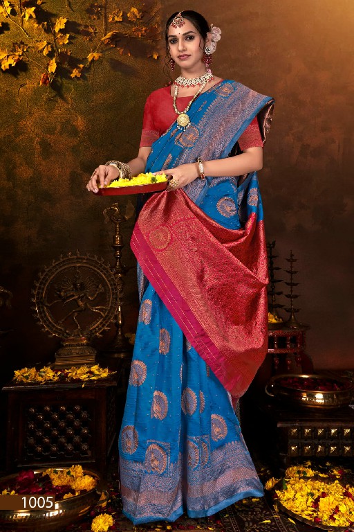 Saroj Ashoka Silk Vol-2 Wholesale Soft Silk Contrast Rich Pallu Sarees