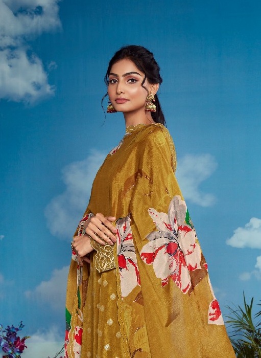Kimora Heer Colour Plus Vol-199 Wholesale Muslin With Embroidery Work Salwar Suits