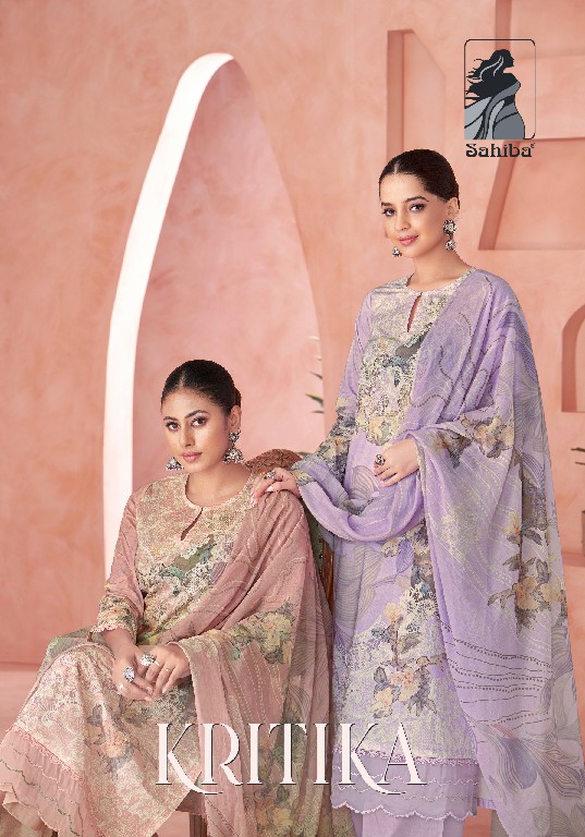 Sahiba Kritika Wholesale Pure Cotton Lawn With Hand Work Salwar Suits