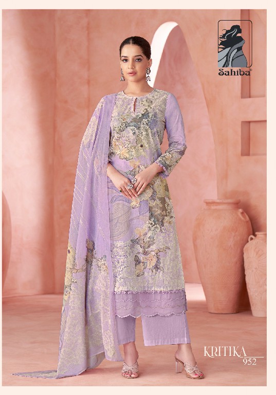 Sahiba Kritika Wholesale Pure Cotton Lawn With Hand Work Salwar Suits