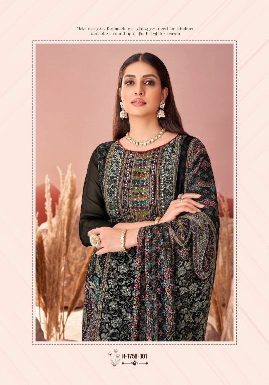 Alok Crystal Wholesale Pure Viscose Organza With Fancy Hand Work Dress Material