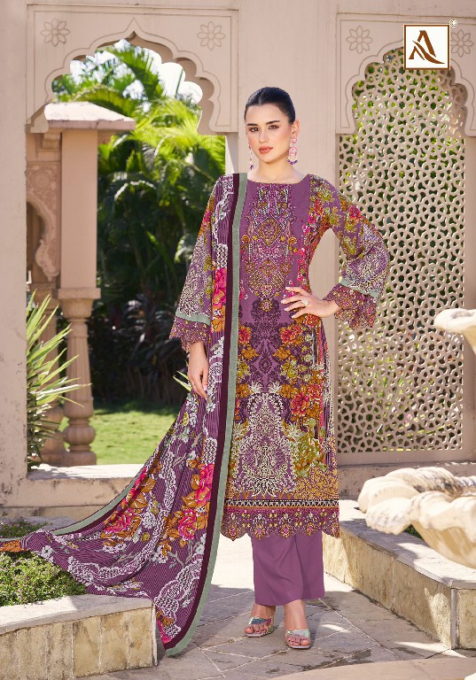 Alok Qurbat Vol-17 Wholesale Zam Cotton With Work Dress Material