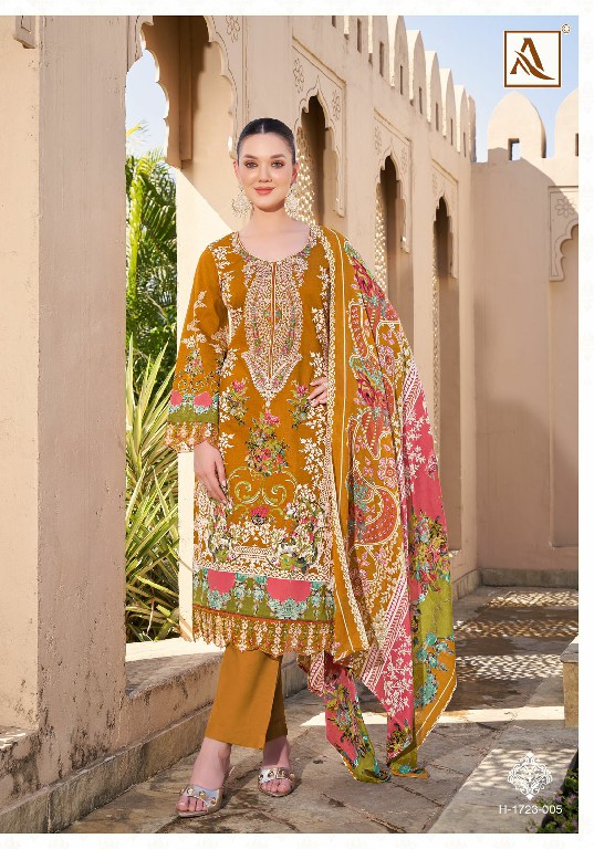 Alok Qurbat Vol-17 Wholesale Zam Cotton With Work Dress Material