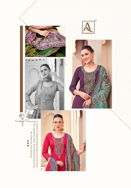 Alok Karachi Beauty Vol-2 Wholesale Pure Cotton Zam With Swarovski Diamond Work Dress Material